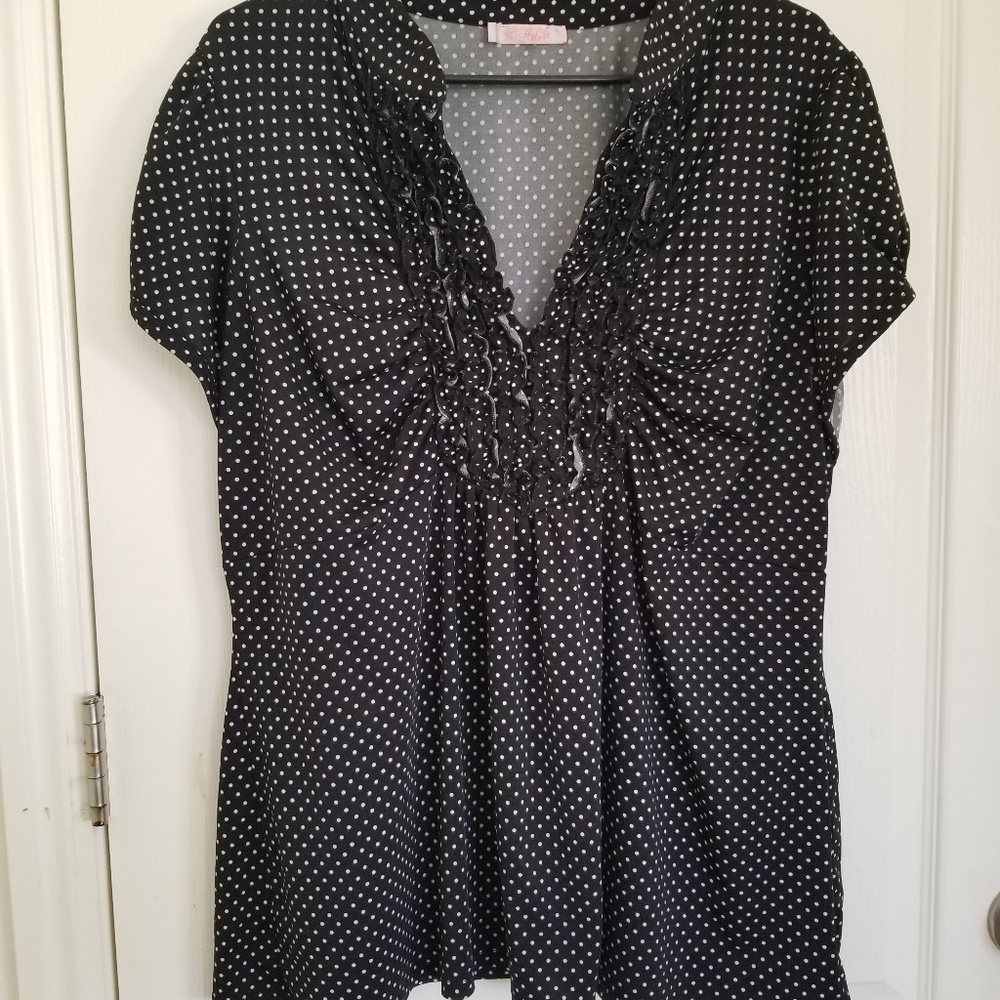 Polka dotted blouse